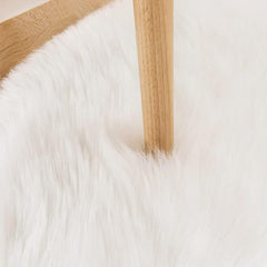 Faux Fur Chair Seat Cover Plush Rug Soft Area Rug For Bedroom