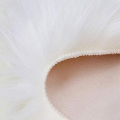 Faux Fur Chair Seat Cover Plush Rug Soft Area Rug For Bedroom