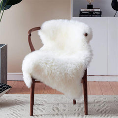 Faux Fur Chair Seat Cover Plush Rug Soft Area Rug For Bedroom