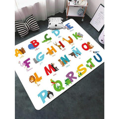 Kids Play Mat Letters Printed Rugs Children's Room Non slip