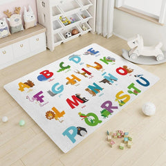 Kids Play Mat Letters Printed Rugs Children's Room Non slip