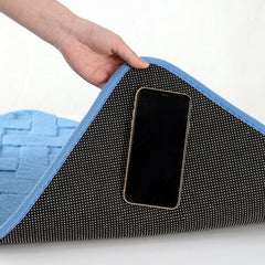 Geometric Embossed Floor Mat Soft Non Slip Bath Rug Solid Bath Mat