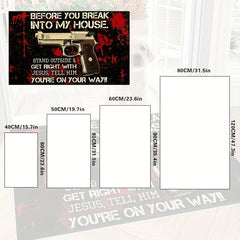 1Pc Pistol Door Mat Indoor Mat Non Slip Floor Rug Mat