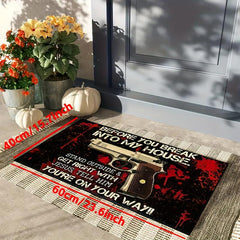 1Pc Pistol Door Mat Indoor Mat Non Slip Floor Rug Mat