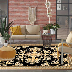 Oriental Floral Boho Area Rug Soft Non-slip Contemporary Floor Mat Home Decor