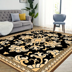 Oriental Floral Boho Area Rug Soft Non-slip Contemporary Floor Mat Home Decor