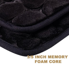 Stone Pattern Floor Mat Foot Massage Bathroom Rug Non Slip Absorbent