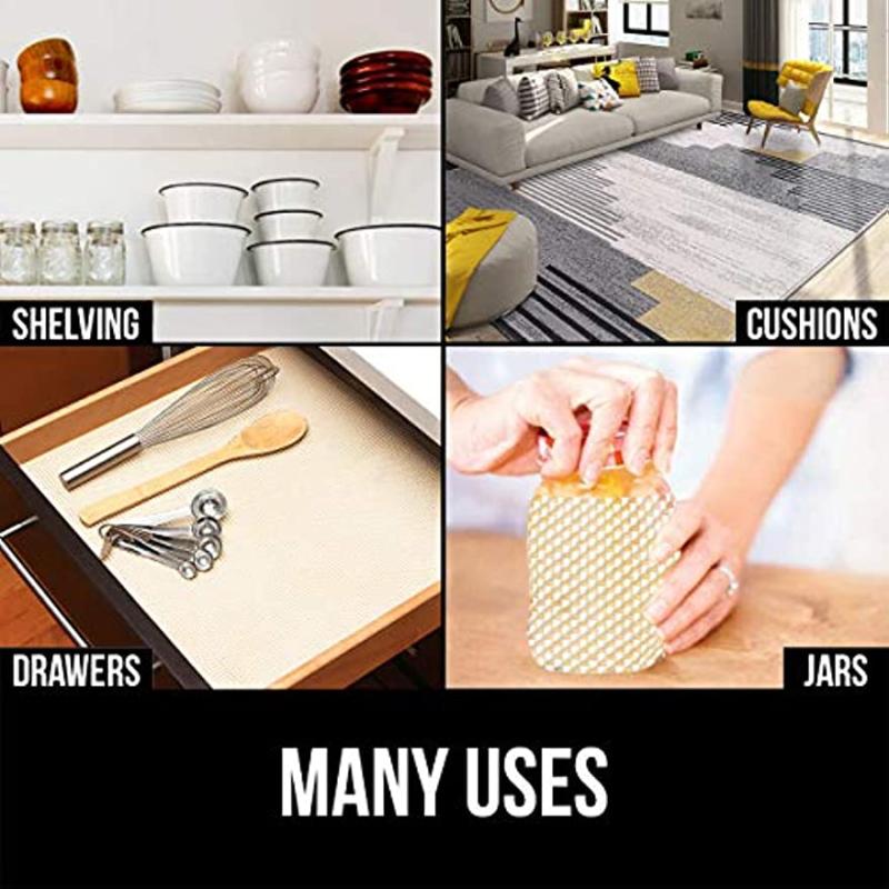 Non Slip Rug Pad 3x5 for Area Rugs Hardwood Floors Protection Cushion Table Mat