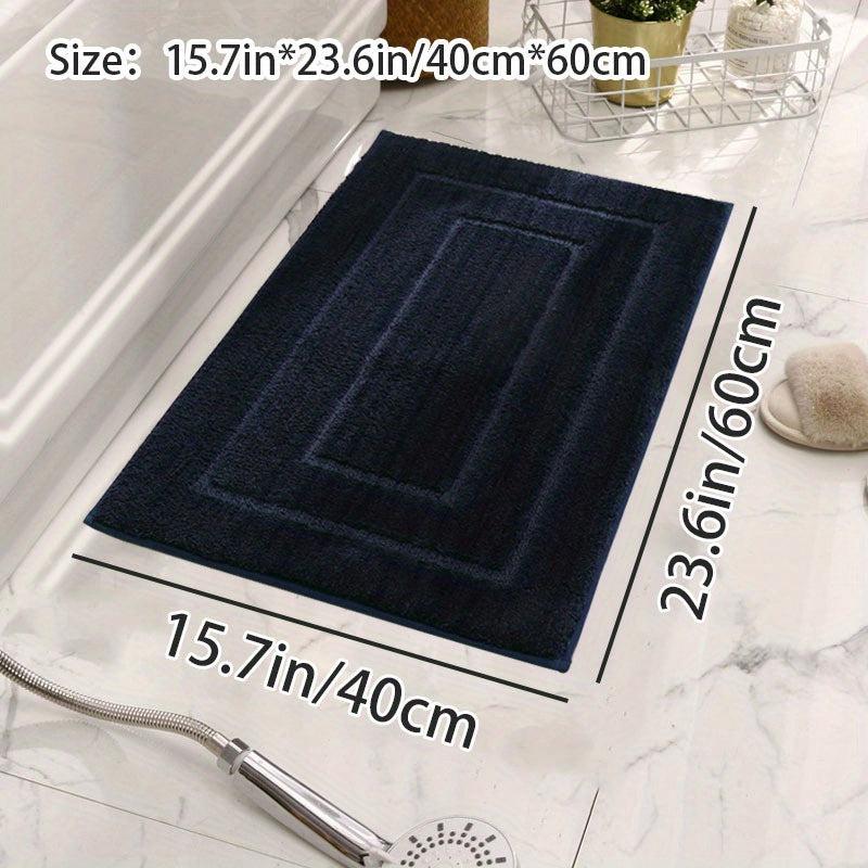 Ultra Soft Microfiber Bath Rug Non Slip Plush Shaggy Bath Carpet