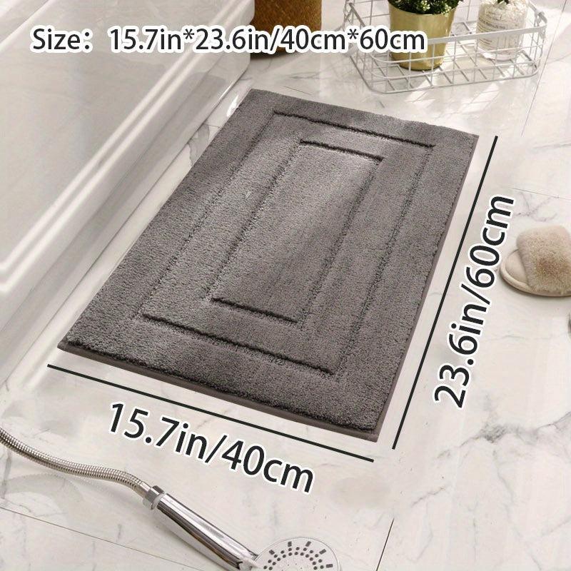 Ultra Soft Microfiber Bath Rug Non Slip Plush Shaggy Bath Carpet