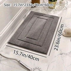 Ultra Soft Microfiber Bath Rug Non Slip Plush Shaggy Bath Carpet