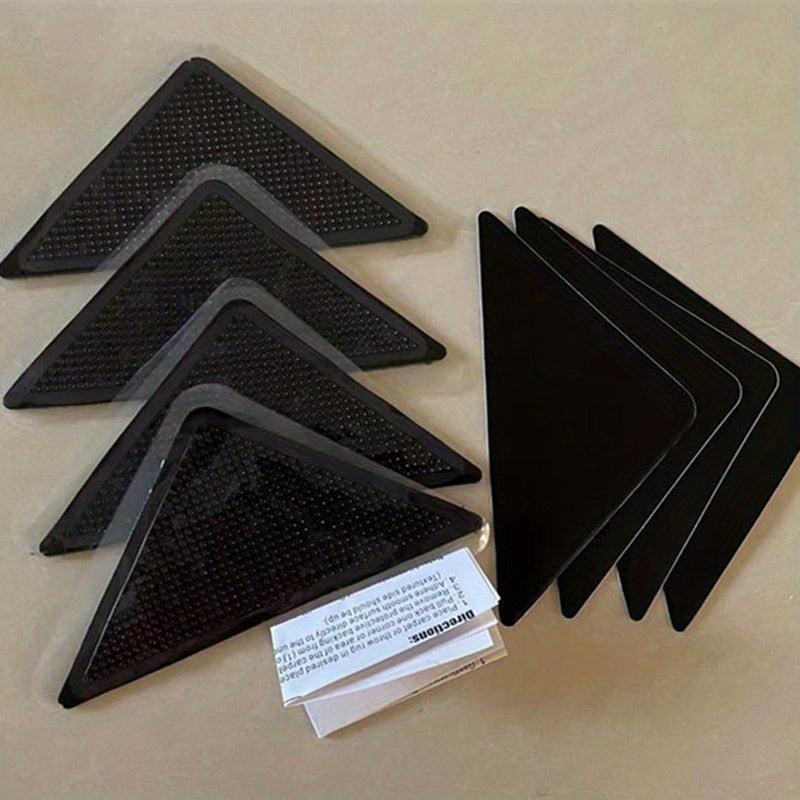 8pcs Non Slip Triangle Rug Grippers - Prevents Slipping and Sliding