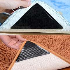 8pcs Non Slip Triangle Rug Grippers - Prevents Slipping and Sliding