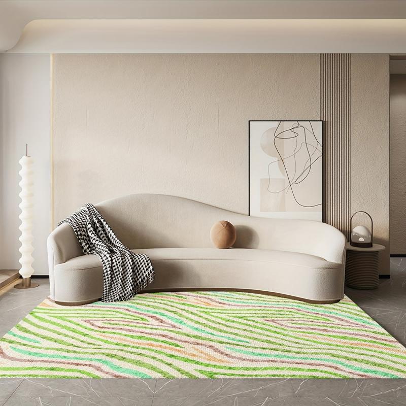 Modern Abstract Area Rug Non Slip Machine Washable Carpet Entrance Door Mat