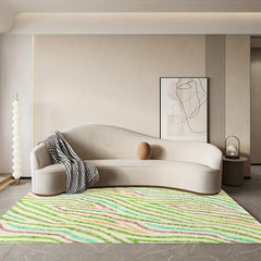 Modern Abstract Area Rug Non Slip Machine Washable Carpet Entrance Door Mat