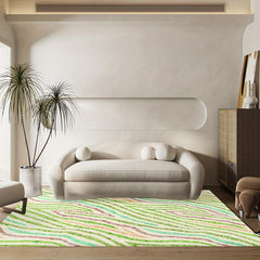 Modern Abstract Area Rug Non Slip Machine Washable Carpet Entrance Door Mat