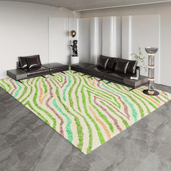 Modern Abstract Area Rug Non Slip Machine Washable Carpet Entrance Door Mat