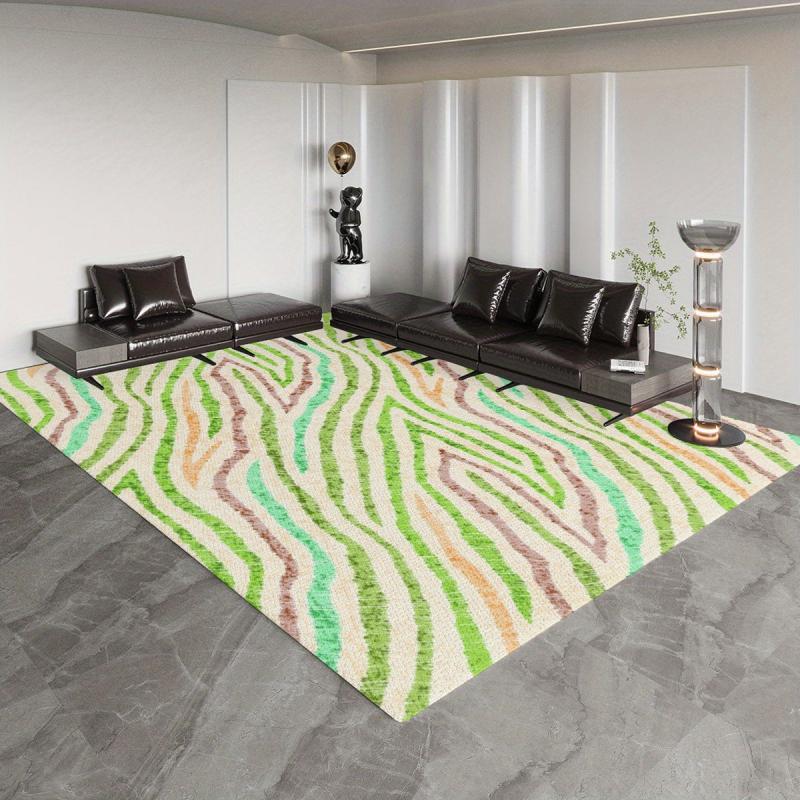 Modern Abstract Area Rug Non Slip Machine Washable Carpet Entrance Door Mat