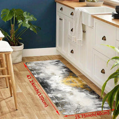 Soft Abstract Kitchen Mat Anti Slip Polyester Carpet Absorbent Bath Mat