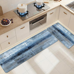 Modern Abstract Kitchen Rug Soft Anti Fatigue Comfortable Mat Non Slip Runner