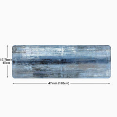 Modern Abstract Kitchen Rug Soft Anti Fatigue Comfortable Mat Non Slip Runner