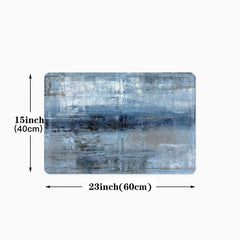 Modern Abstract Kitchen Rug Soft Anti Fatigue Comfortable Mat Non Slip Runner