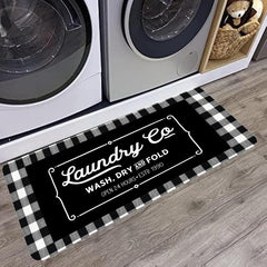 Laundry Room Runner Rug Non Slip Absorbent Memory Foam Mat