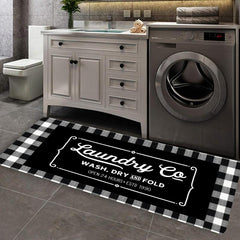 Laundry Room Runner Rug Non Slip Absorbent Memory Foam Mat