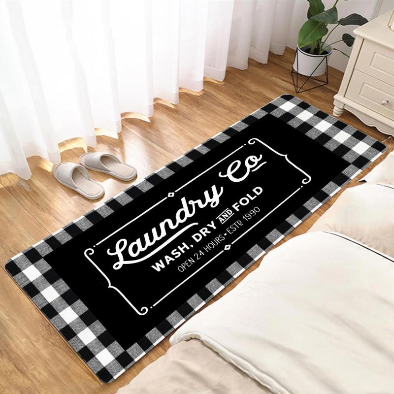 Laundry Room Runner Rug Non Slip Absorbent Memory Foam Mat