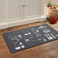 Graphic Floor Mat Indoor Non-slip Kitchen Runner Rug