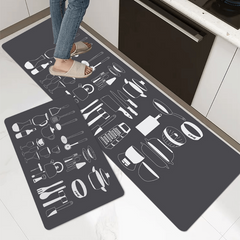 Graphic Floor Mat Indoor Non-slip Kitchen Runner Rug