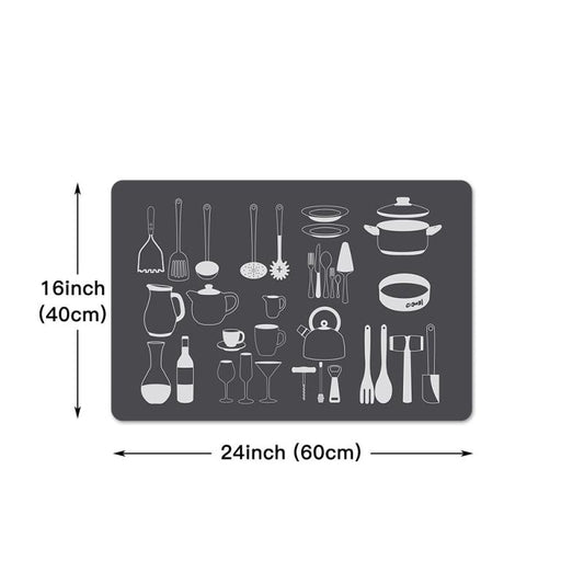 Graphic Floor Mat Indoor Non-slip Kitchen Runner Rug