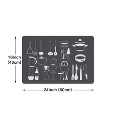 Graphic Floor Mat Indoor Non-slip Kitchen Runner Rug