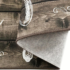 2pcs Farmhouse Kitchen Mat Set Non Slip Backing, Pattern Printed Kitchen Rugs