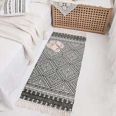 Bohemian Tassel Decor Indoor Mat Area Rug Throw Home Decor