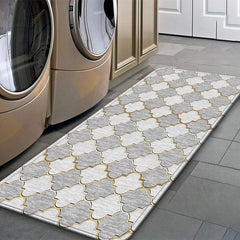 Vintage Kitchen Floor Mat Absorbent Non Slip Cushioned Stain Resistant