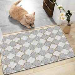 Vintage Kitchen Floor Mat Absorbent Non Slip Cushioned Stain Resistant