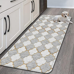 Vintage Kitchen Floor Mat Absorbent Non Slip Cushioned Stain Resistant
