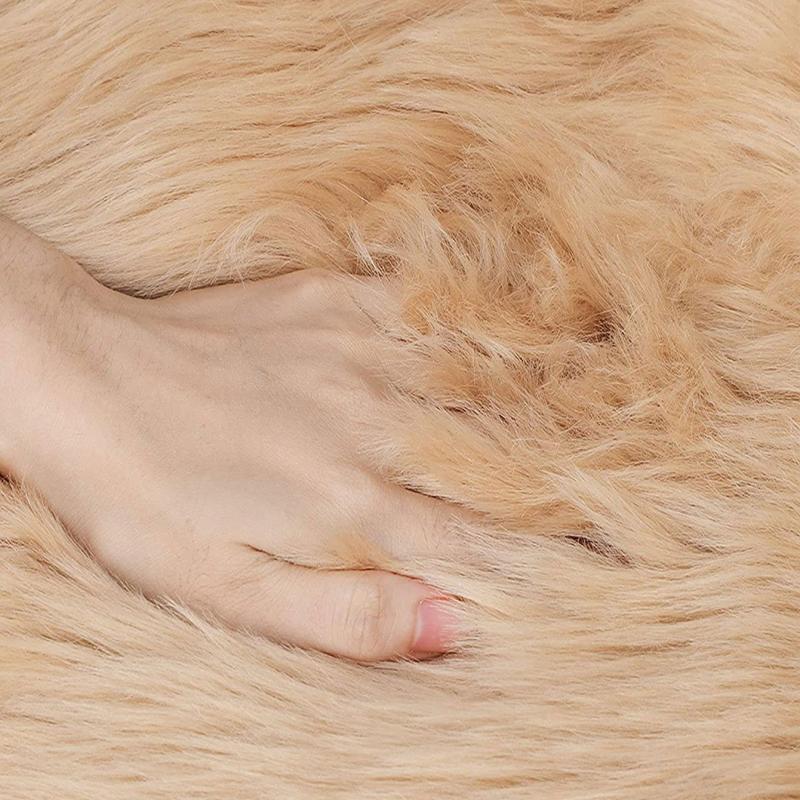 Soft Plush Faux Fur Area Rug for Home Decor and Comfortable Seating