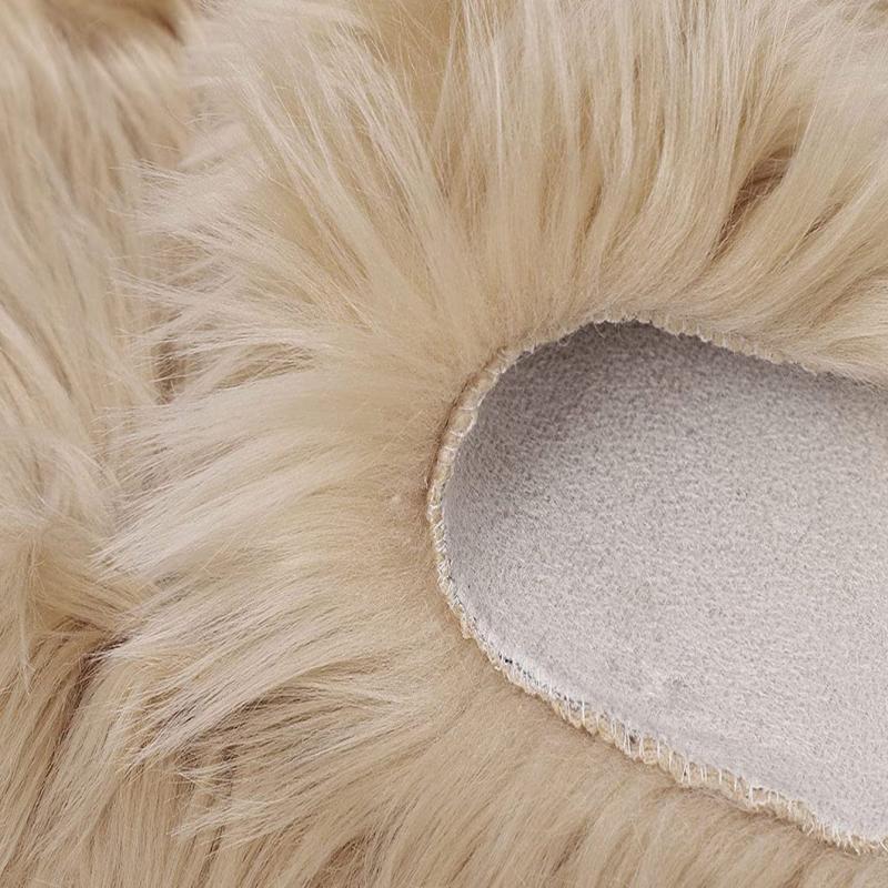 Soft Plush Faux Fur Area Rug for Home Decor and Comfortable Seating