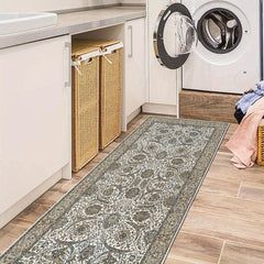 Boho Hallway Runner Soft Non Slip Rug Rubber Backing Bathroom Washable Rug