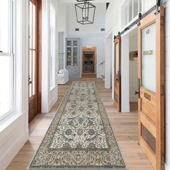 Boho Hallway Runner Soft Non Slip Rug Rubber Backing Bathroom Washable Rug