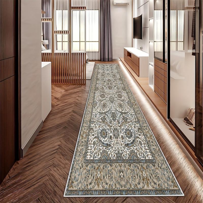 Boho Hallway Runner Soft Non Slip Rug Rubber Backing Bathroom Washable Rug