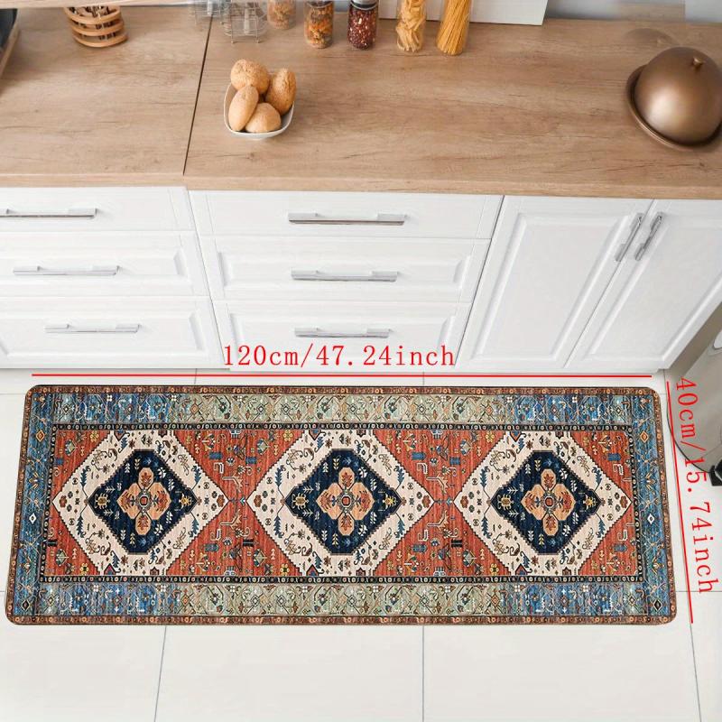 Vintage Boho Foam Mat Anti Slip Persian Carpet