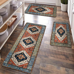 Vintage Boho Foam Mat Anti Slip Persian Carpet