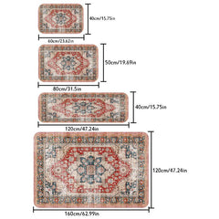 Colorful Boho Kitchen Rug Non Slip Ultra Soft Washable Entryway Rug