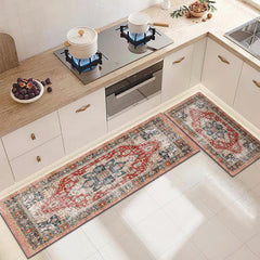 Colorful Boho Kitchen Rug Non Slip Ultra Soft Washable Entryway Rug
