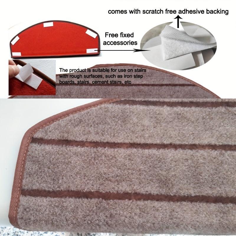 Non Slip Stair Treads Mat Self Adhesive Safety Pad for Wooden Landing Stairs