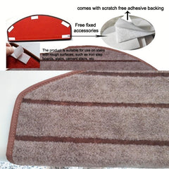 Non Slip Stair Treads Mat Self Adhesive Safety Pad for Wooden Landing Stairs