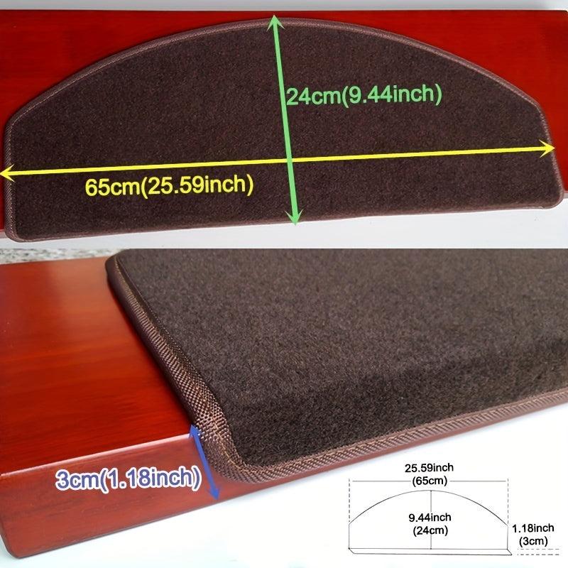 Non Slip Stair Treads Mat Self Adhesive Safety Pad for Wooden Landing Stairs
